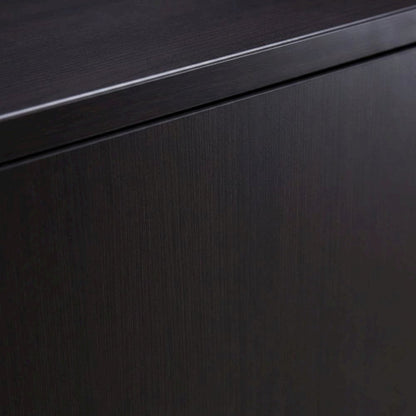 Mocha 66-Inch Four-Door Hutch with Ample Storage and Elegant Finish