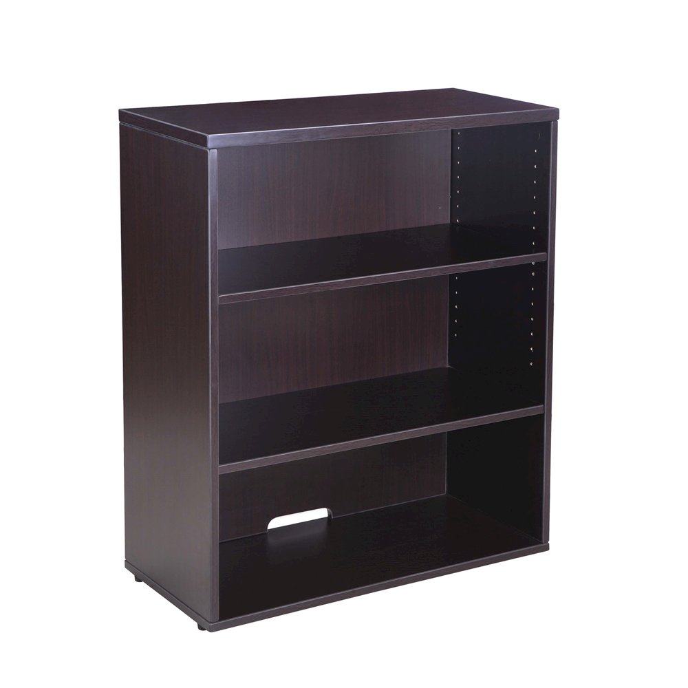 Mocha Open Hutch with spacious shelves for storage and display
