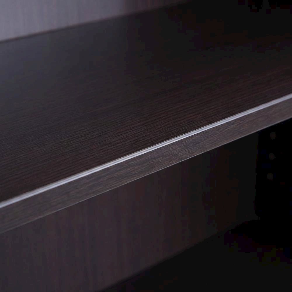 Mocha Open Hutch with spacious shelves for storage and display
