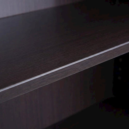 Mocha Open Hutch with spacious shelves for storage and display