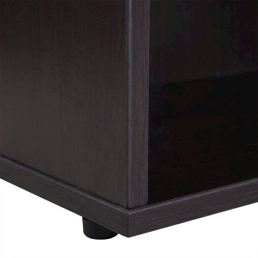 Mocha Open Hutch with spacious shelves for storage and display