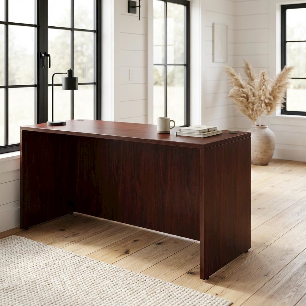 Mahogany Office Desk With Elegant Finish For Professional Workspace