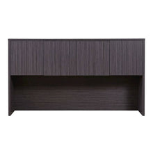 66-Inch Driftwood Hutch with Four Doors and Storage Space