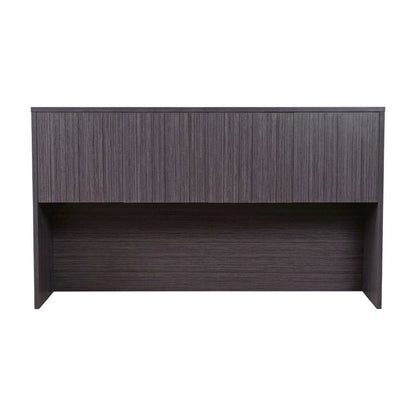 Driftwood Hutch with Doors for Storage and Organization, Durable Finish