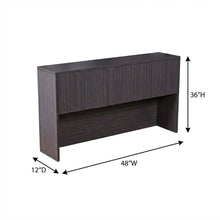 Driftwood Hutch with Doors for Storage and Organization, Durable Finish