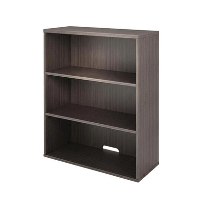 Driftwood Open Hutch with Spacious Shelves and Elegant Finish