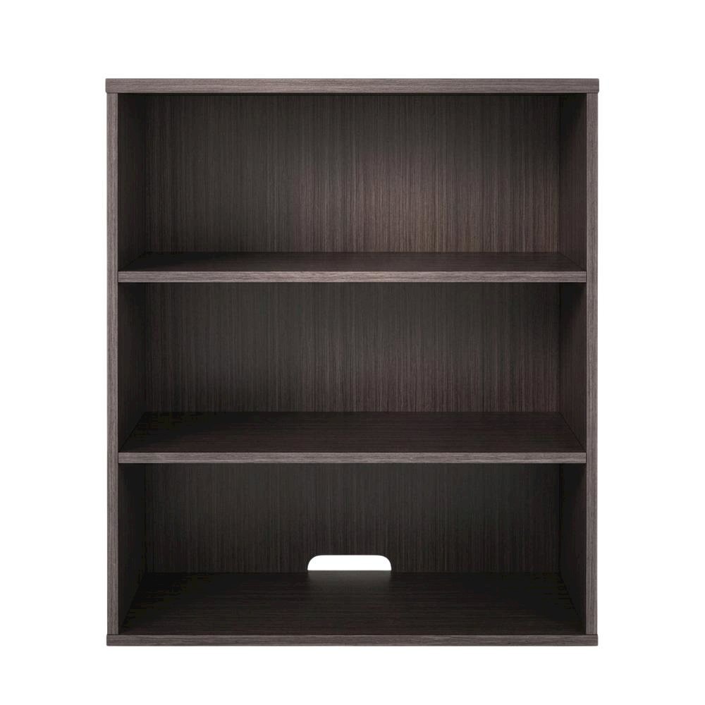 Driftwood Open Hutch with Spacious Shelves and Elegant Finish
