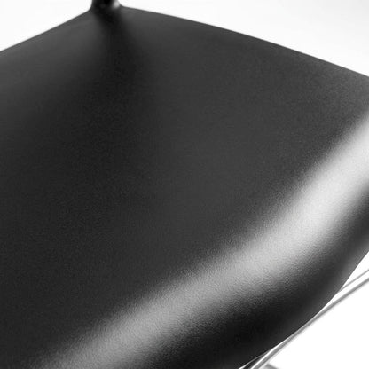 Polypropylene Stackable Chair with Chrome Sled Base for Office and Lobby, Set of 2
