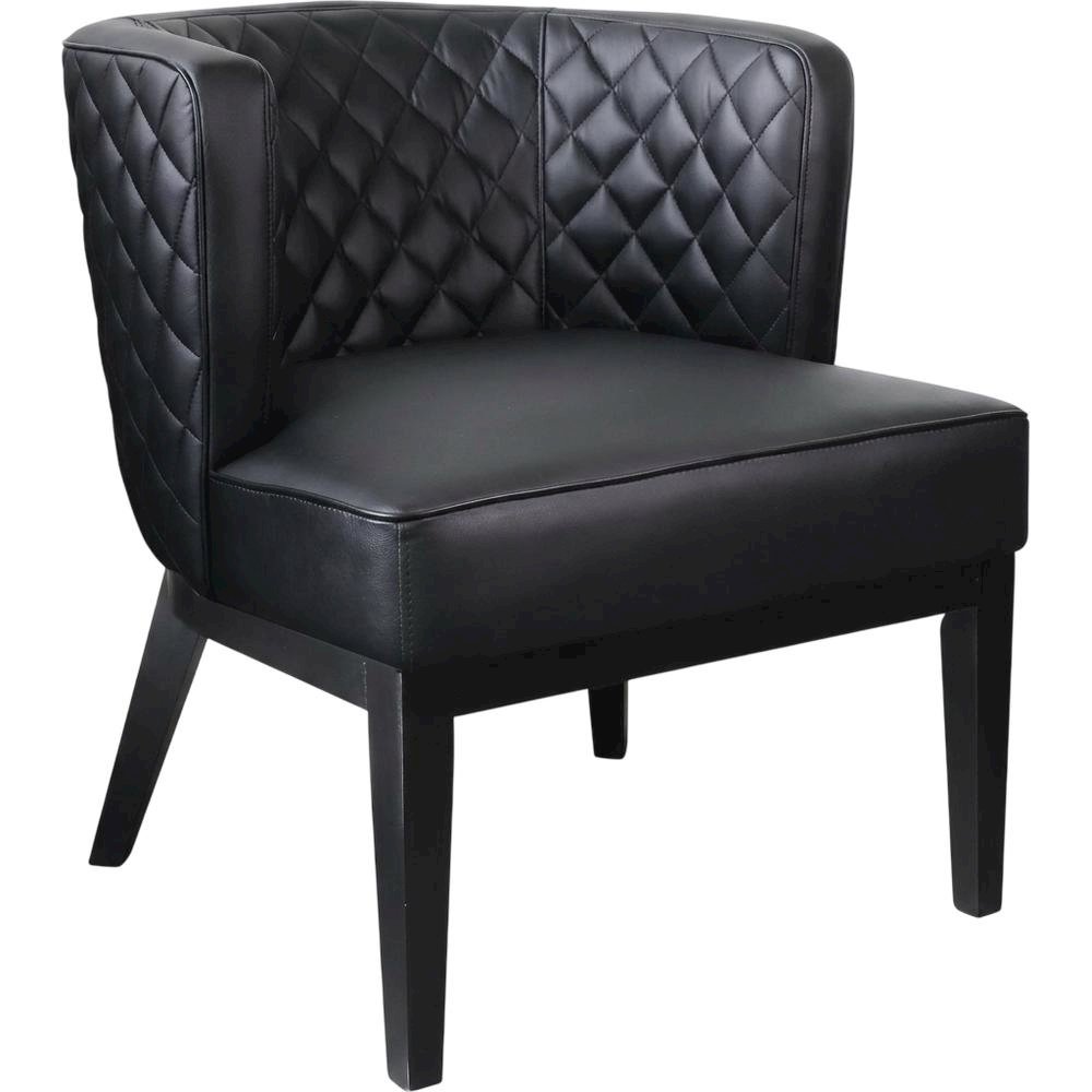 Plush Upholstered Accent Chair with Cushioned Back for Dining Room