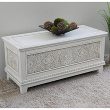 Windsor Carved Wood Trunk
