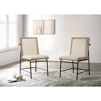 Torrance Set of 2 Oak Finish Dining Chairs