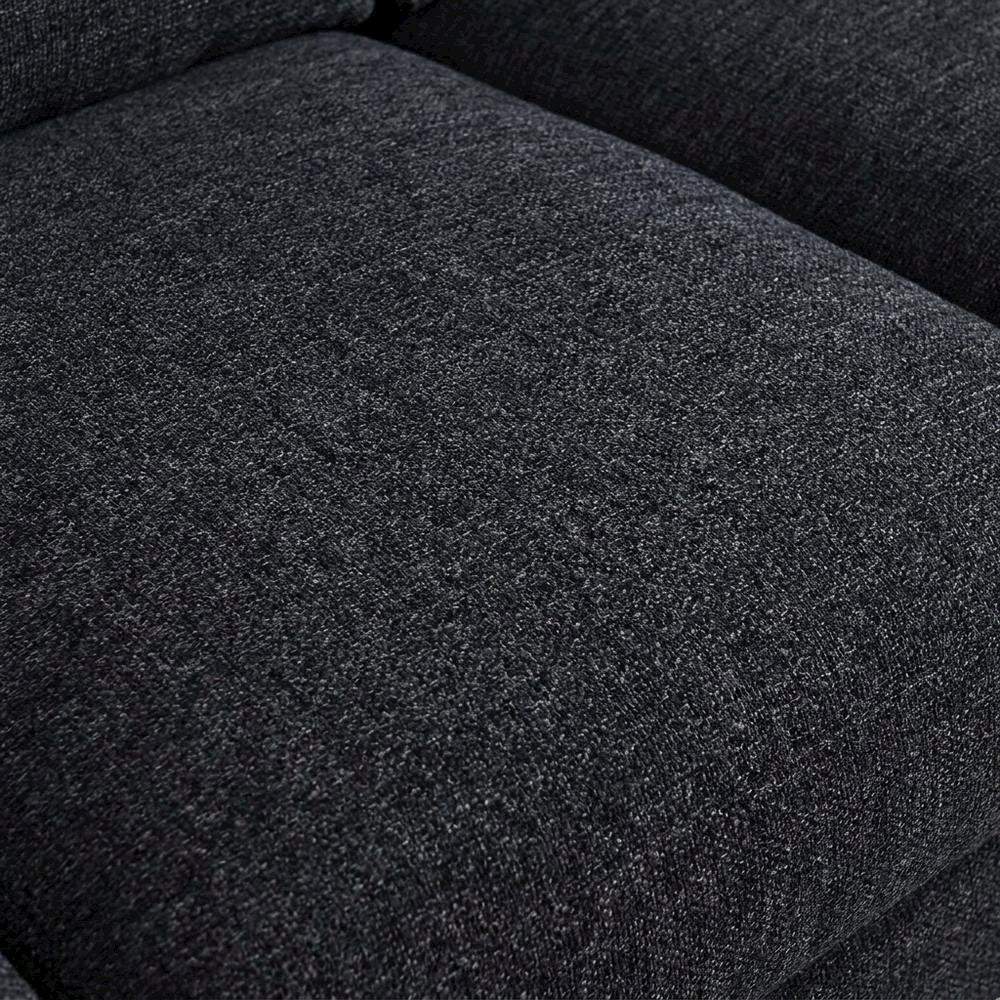 Grey Fabric Corner Sectional Sofa with Right-Facing Chaise and Cupholders