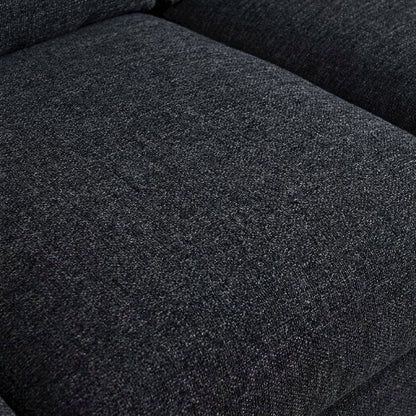 Grey Fabric Corner Sectional Sofa with Right-Facing Chaise and Cupholders