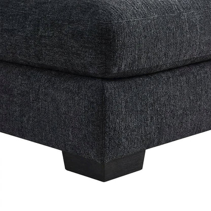 Grey Fabric Corner Sectional Sofa with Right-Facing Chaise and Cupholders