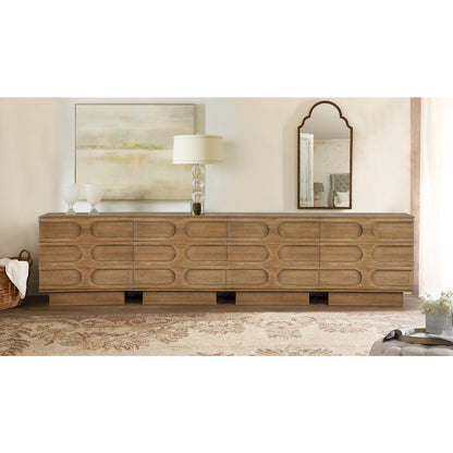 Capri 31" Wide 3-Drawer Accent Chest Natural Wood Finish Boho Modern Storage