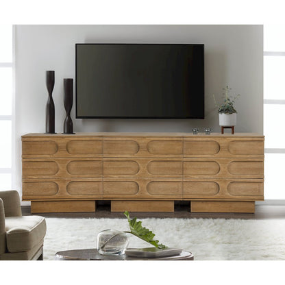 Capri 31" Wide 3-Drawer Accent Chest Natural Wood Finish Boho Modern Storage