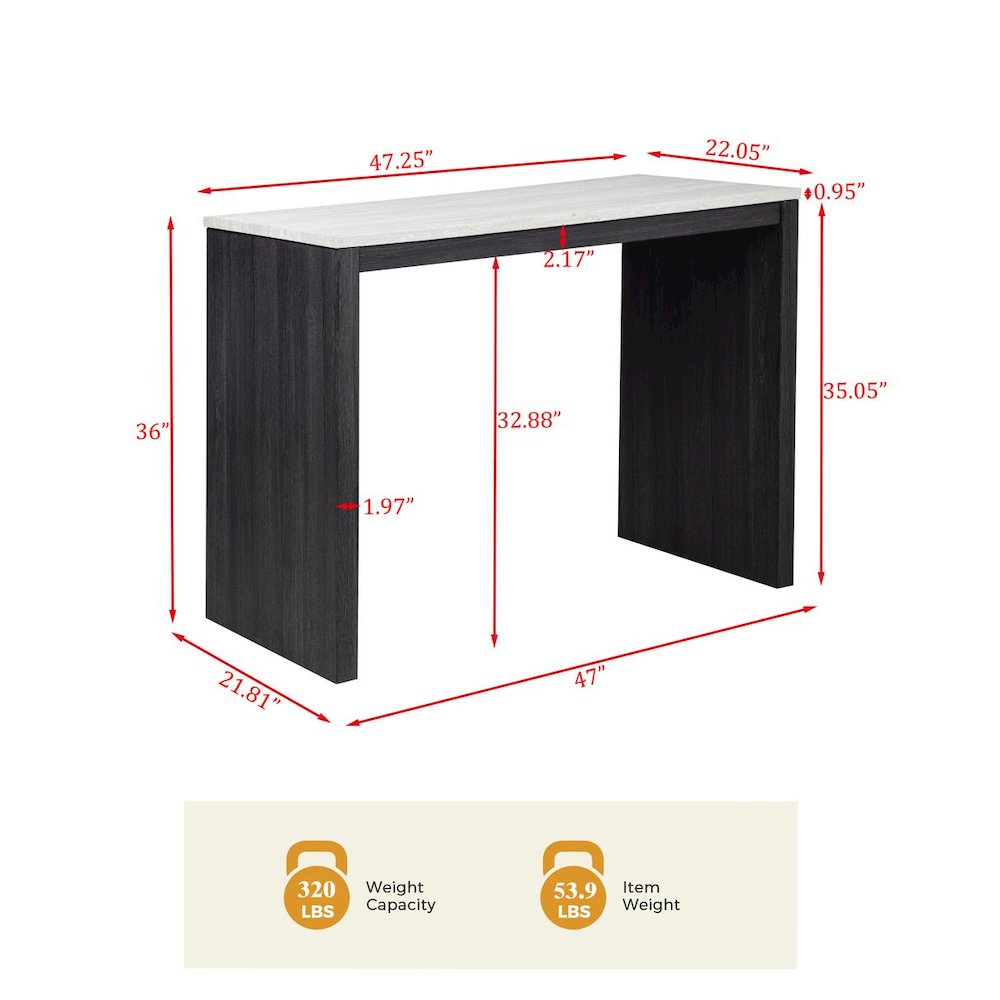 Caden 3-Piece Counter Height Bar Set