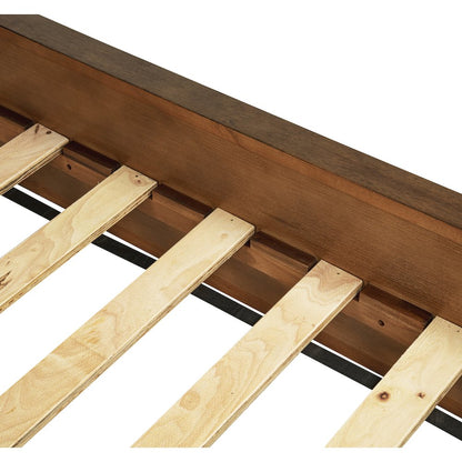 84" Long Modern Fluted Platform California King Bed Frame 47.5" High Headboard