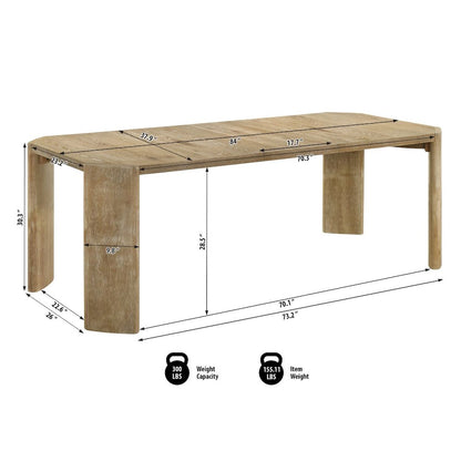 Bristol Rectangle Mid-Century Dining Table, Kepler Driftwood