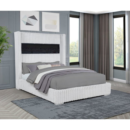 Uphoria Rabbit Velvet California King Bed, Cream