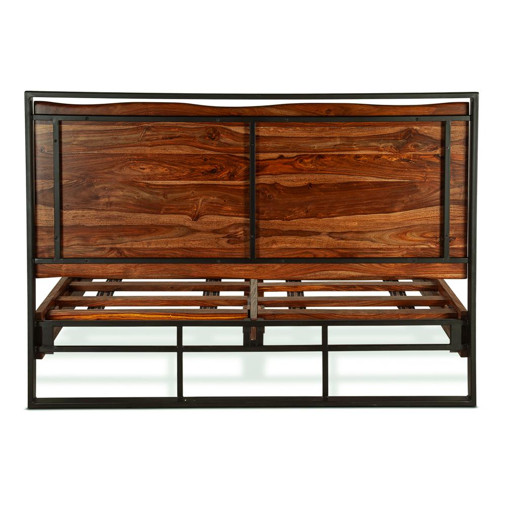 Elliston Queen Bed in Sheesham with Natural Finish