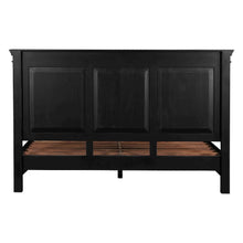Trento King Bed in Distressed Black