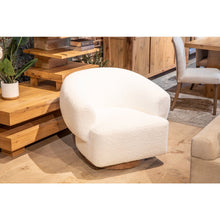 Florence Accent Chair in Cream Boucle Fabric