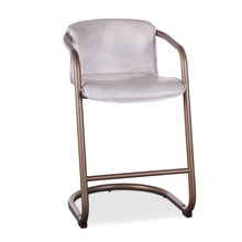 Chiavari Leather Counter Chair in Vintage White