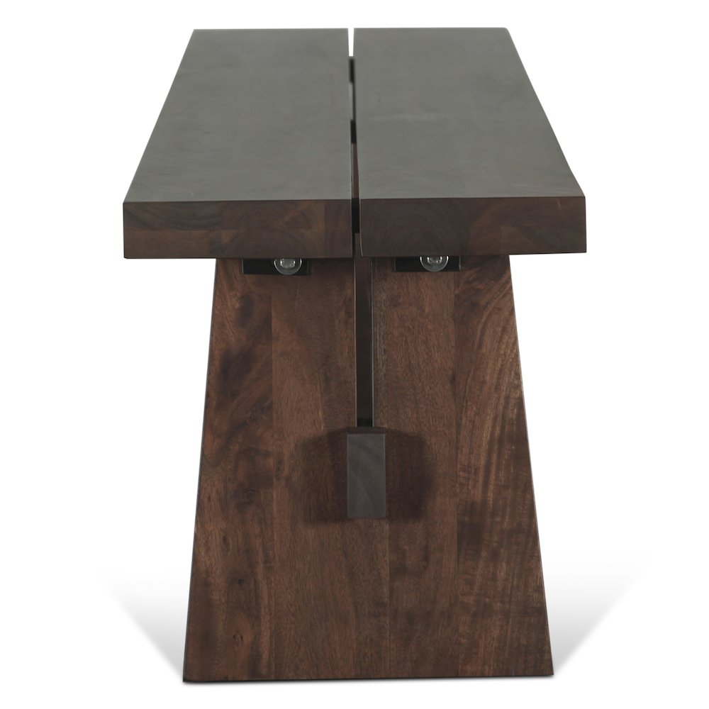 Acadia 79" Bench in Coffee Bean