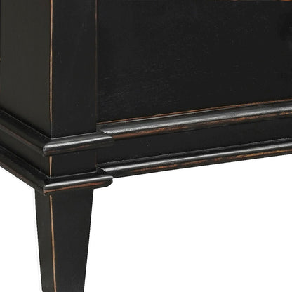 Trento 30" Nightstand in Distressed Black