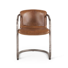 Chiavari Leather Dining Chair in Chestnut