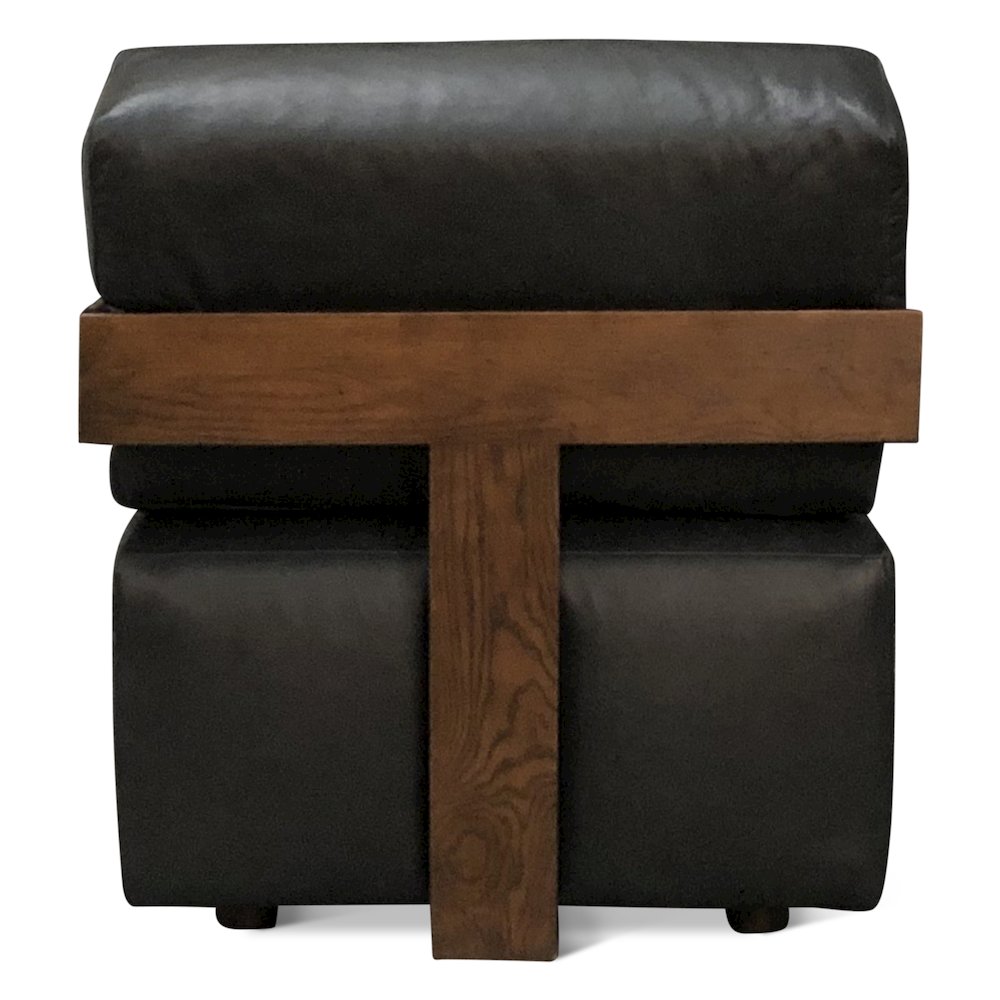Harlow Accent Chair in Charme Black Leather