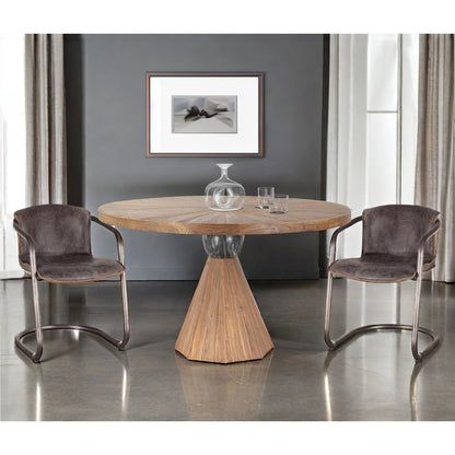 Chiavari Leather Dining Chair in Antique Ebony