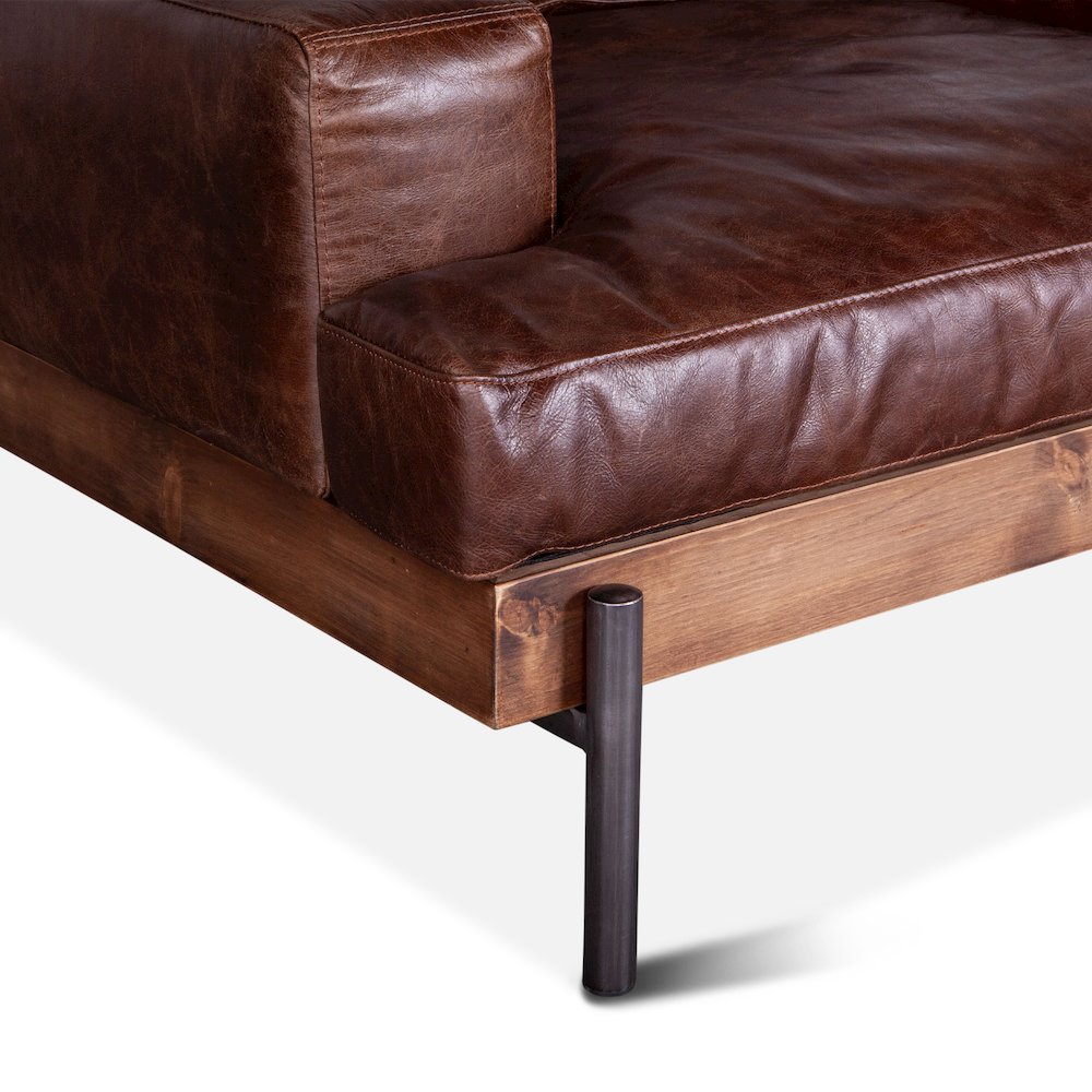 Chiavari Armchair in Geisha Brown Leather