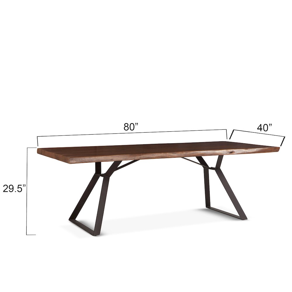 Nottingham 80" Dining Table with Walnut Finish