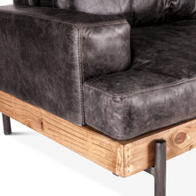 Chiavari Sofa in Morocco Ebony Leather