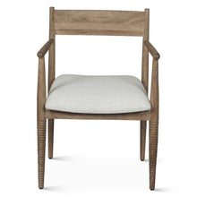 Provence 22" Upholstered Dining Chair in Natural Brown