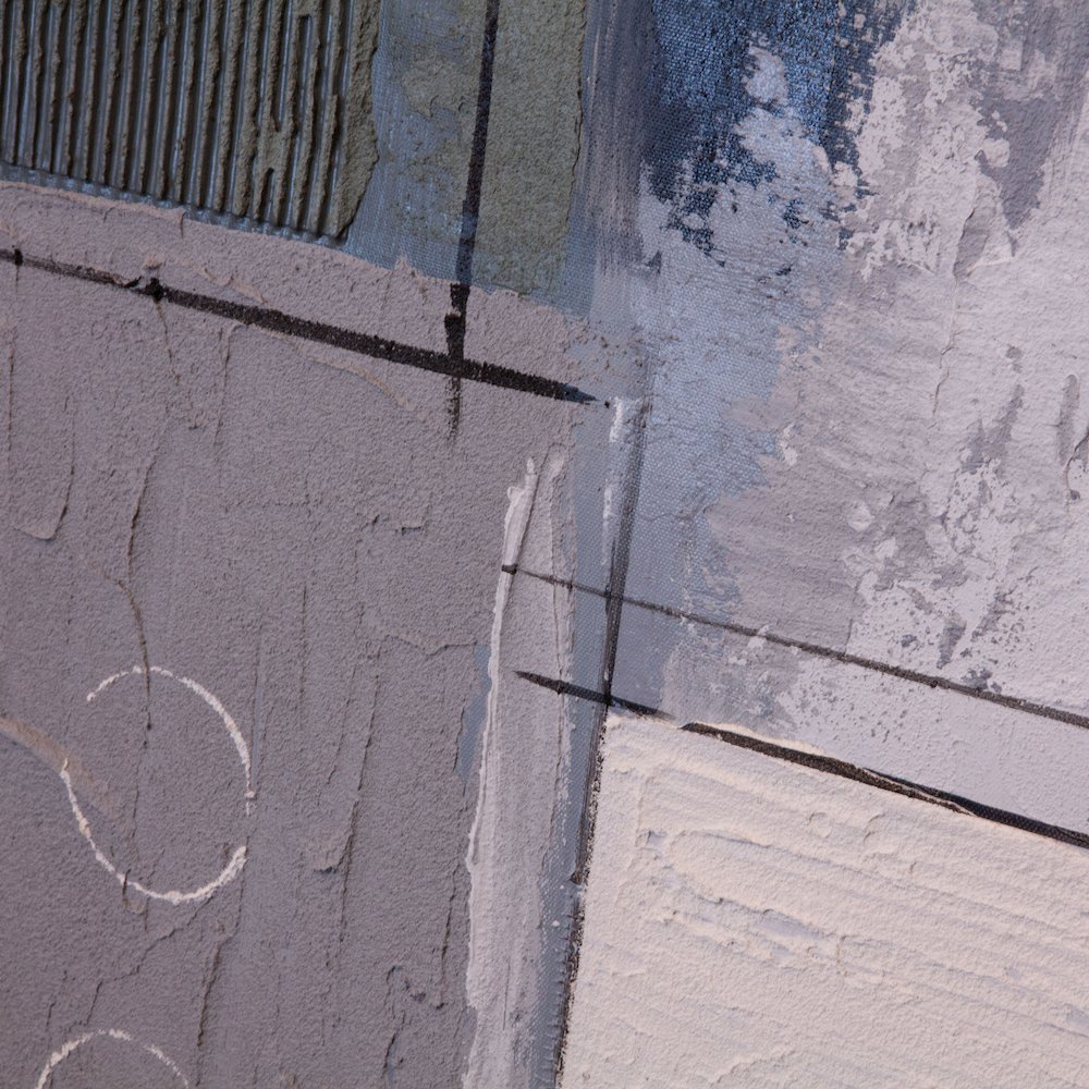 Parallel Horizons Hand Painted Framed Diptych