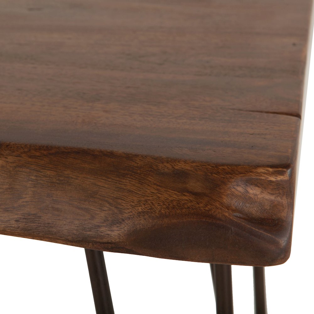 Grandby 26" Side Table in Acacia with Walnut Finish