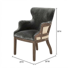 Velvet Upholstered Club Armchair, Modern Accent Lounge Chair,Dark Gray