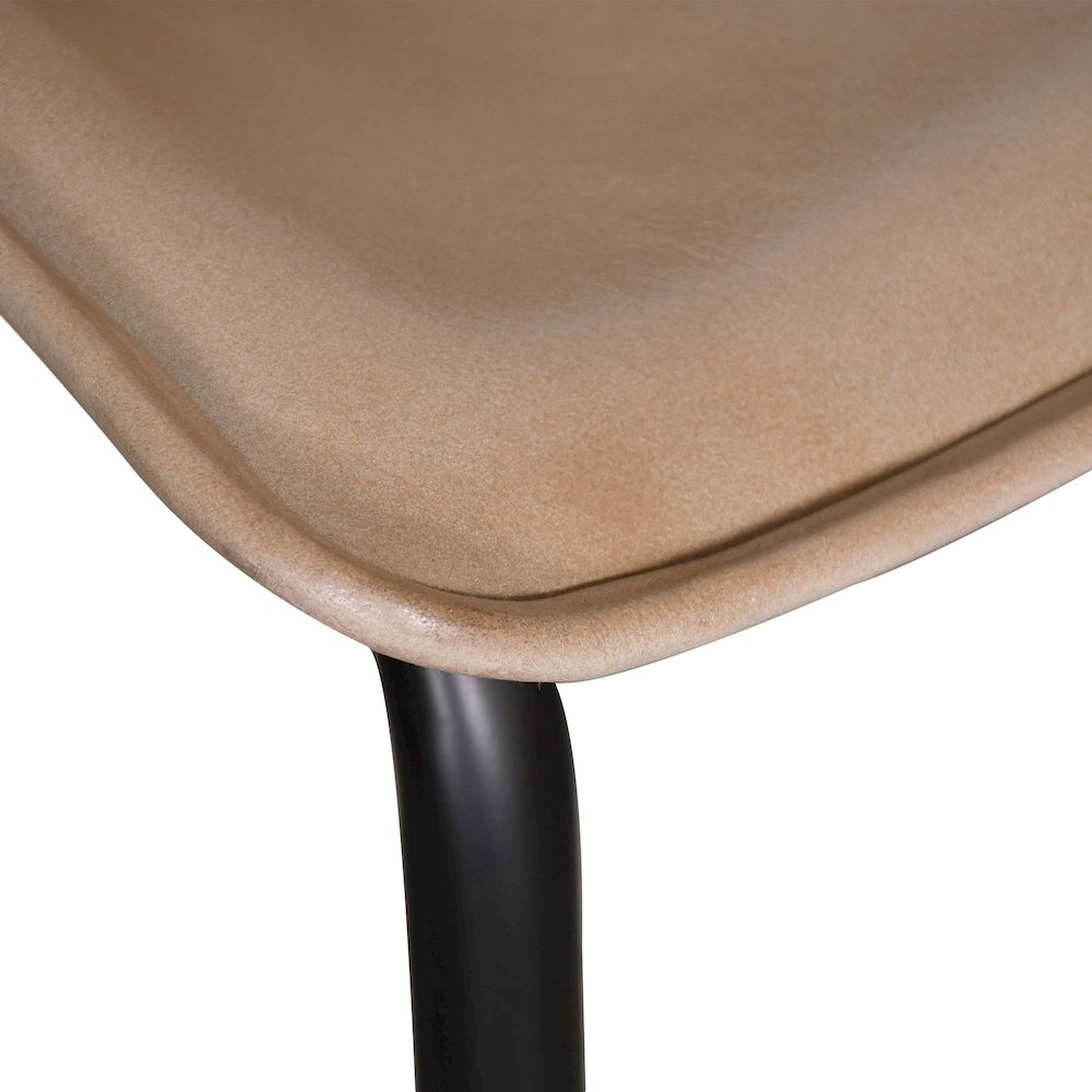 Brisbane Stanley Leather Dining Chair in Dusty Tan