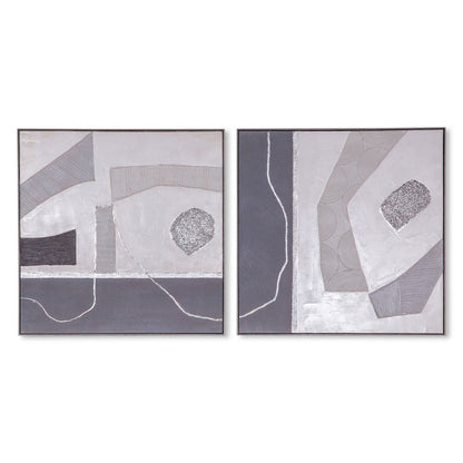 Urban Essence Hand Painted Framed Diptych
