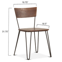 Grandby Acacia Wood Walnut Dining Chair