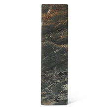 Caldera Console Table with Lava Marble and Dark Oak Base