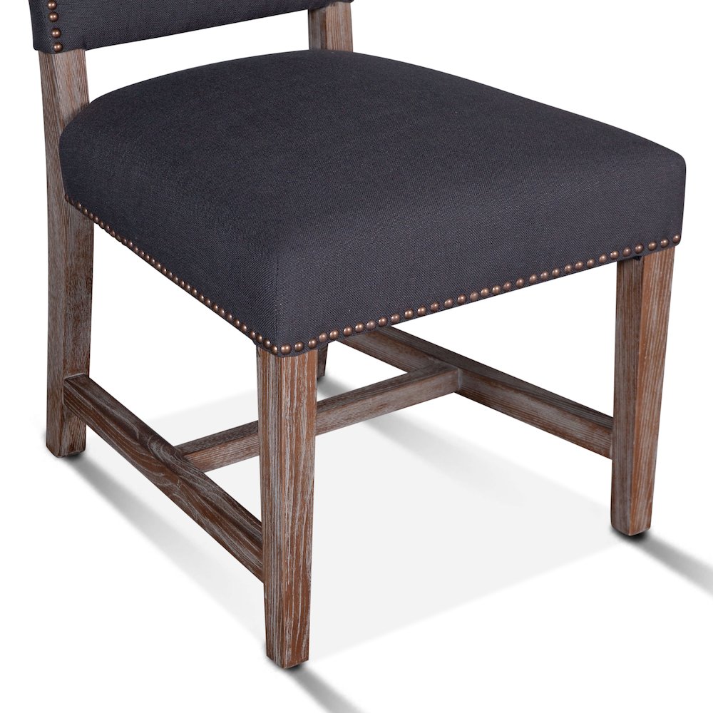Dani High Back Formal Dining Chair in Charcoal