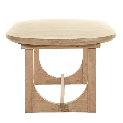 Valencia 86-110" Oval Extension Dining Table in Gray Birch