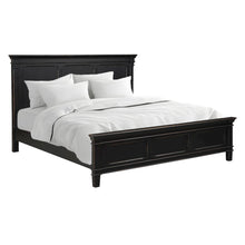 Trento King Bed in Distressed Black