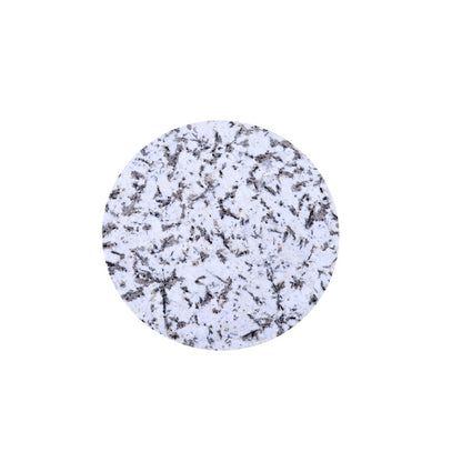 Glacier 18" Accent Table with Alaska White Marble