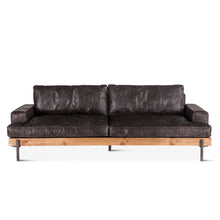 Chiavari Sofa in Morocco Ebony Leather