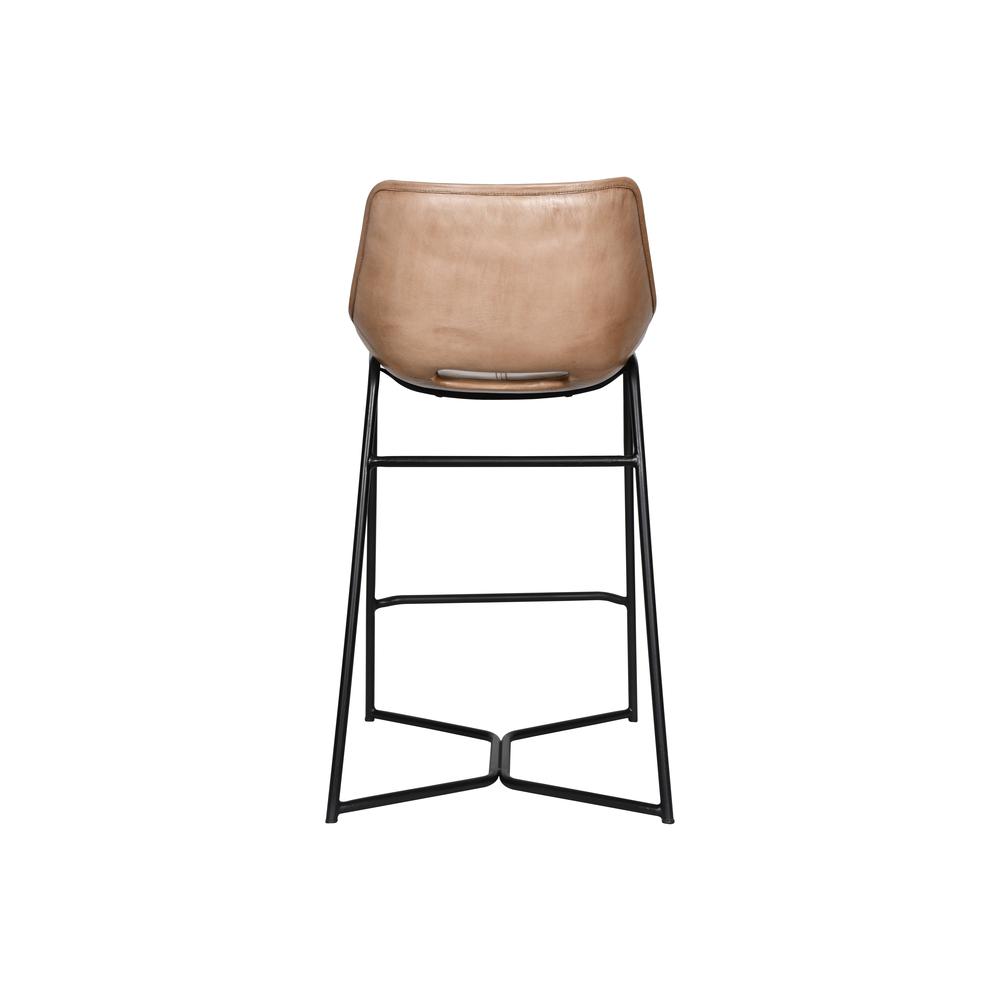 Brisbane Stanley Counter Chair in Antique Ivory Leather